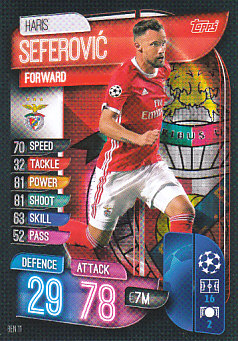 Haris Seferovic SL Benfica 2019/20 Topps Match Attax CL #BEN11